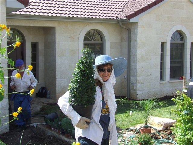 Batsheva Kanto planting my garden